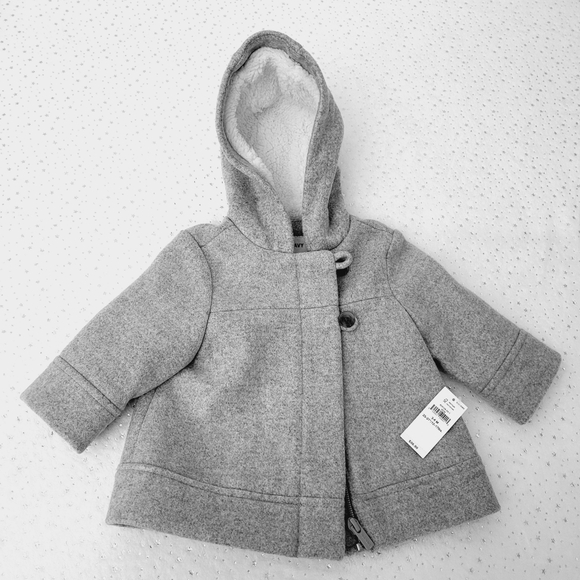 Old Navy Baby girl gray coat - Picture 2 of 6